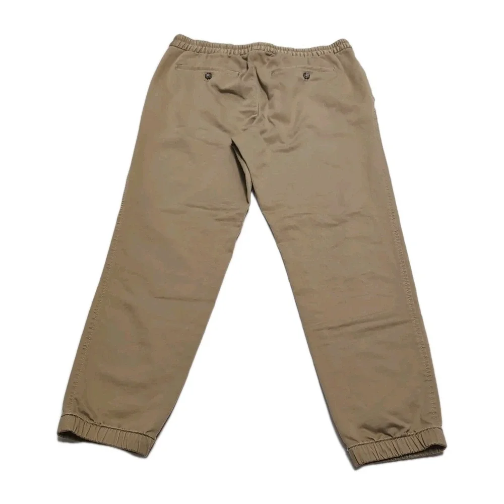 Banana Republic Travel Jogger Pant Mens Size M Xtra Short Workwear Khaki Pull On